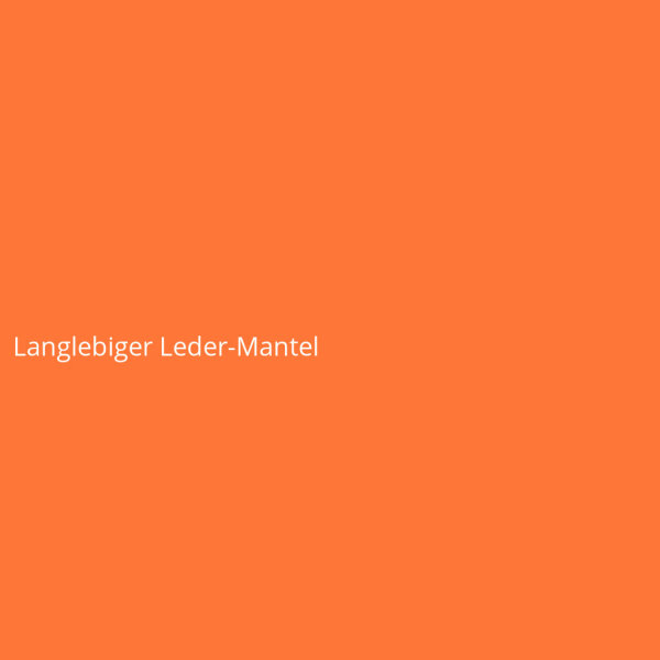 Langlebiger Leder-Mantel