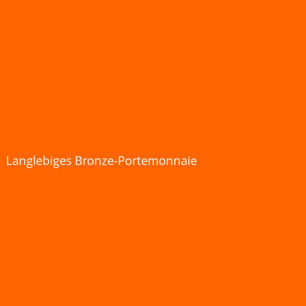 Langlebiges Bronze-Portemonnaie