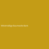 Mittelmäßige Baumwolle-Bank