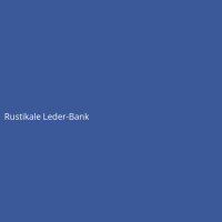 Rustikale Leder-Bank