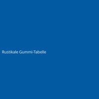 Rustikale Gummi-Tabelle